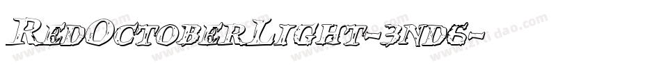 RedOctoberLight-3nd6字体转换