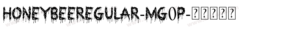 Honeybeeregular-MG0p字体转换