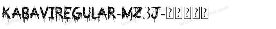 KabaviRegular-mz3j字体转换