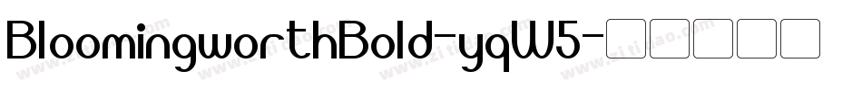 BloomingworthBold-yqW5字体转换