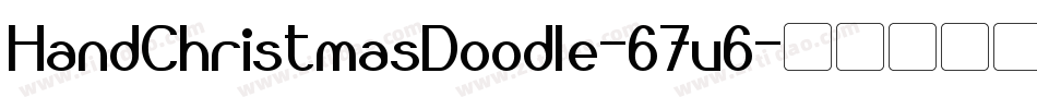 HandChristmasDoodle-67v6字体转换