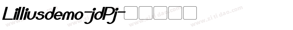 Lilliusdemo-jdPj字体转换