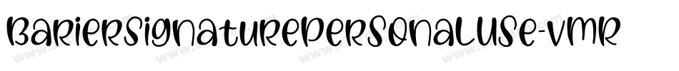 BarierSignaturePersonalUse-vmRzL字体转换