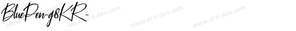 BluePen-g8KR字体转换