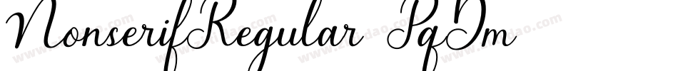 NonserifRegular-PqDm字体转换