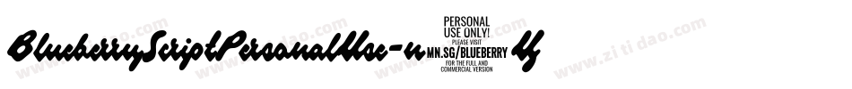 BlueberryScriptPersonalUse-n9YJ字体转换