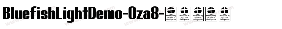 BluefishLightDemo-Oza8字体转换