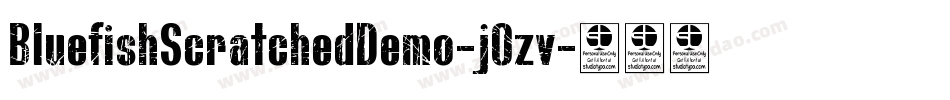BluefishScratchedDemo-j0zv字体转换