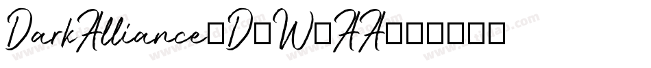 DarkAlliance3D-W3AA字体转换