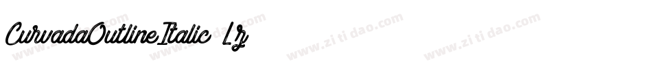 CurvadaOutlineItalic-8L0z字体转换