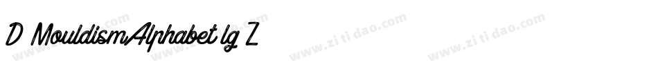 D3MouldismAlphabet-lg0Z字体转换 D3MouldismAlphabet-lg0Z字体转换
