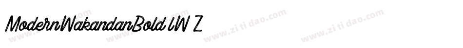 ModernWakandanBold-lW0Z字体转换 ModernWakandanBold-lW0Z字体转换