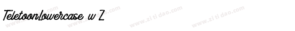 TeletoonLowercase-8w0Z字体转换