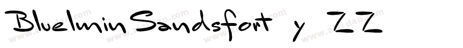 BluelminSandsfort-y2ZZ字体转换