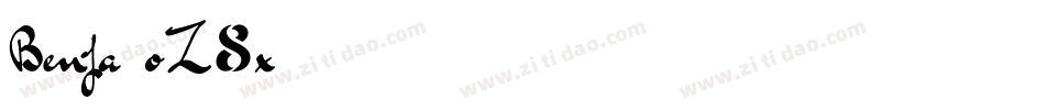 Benja-oZ8x字体转换