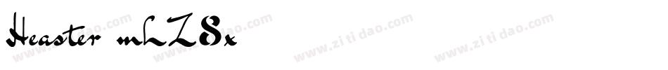 Heaster-mLZ8x字体转换