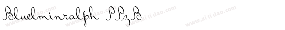 Bluelminralph-PPzB字体转换