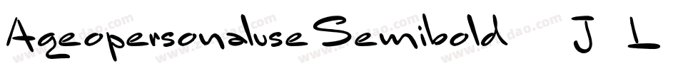 AgeopersonaluseSemibold-1J0L字体转换