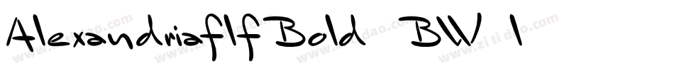 AlexandriaflfBold-BW0l字体转换