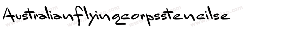 Australianflyingcorpsstencilse-VV0l字体转换