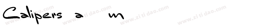 Calipers-a79m字体转换