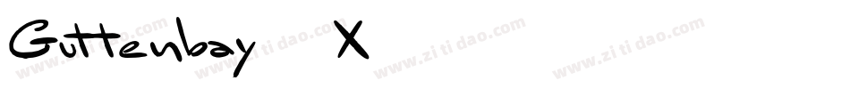 Guttenbay-4X79字体转换