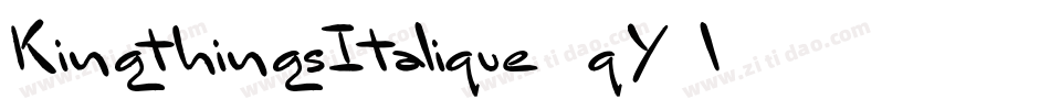 KingthingsItalique-qY0l字体转换