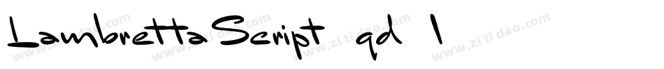 LambrettaScript-qd0l字体转换 LambrettaScript-qd0l字体转换