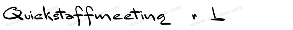 Quickstaffmeeting-9r0L字体转换