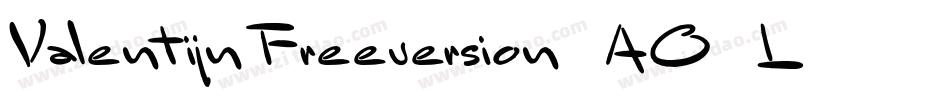 ValentijnFreeversion-AO0L字体转换