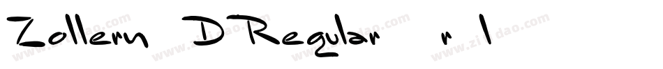 Zollern3DRegular-4r0l字体转换