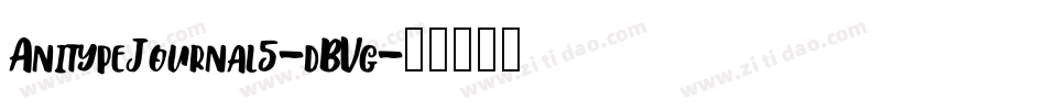 AnitypeJournal5-dBVg字体转换