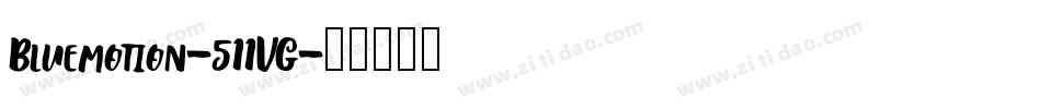 Bluemotion-511VG字体转换