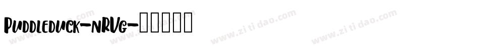 Puddleduck-nRVg字体转换