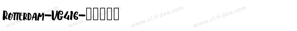 Rotterdam-VG416字体转换