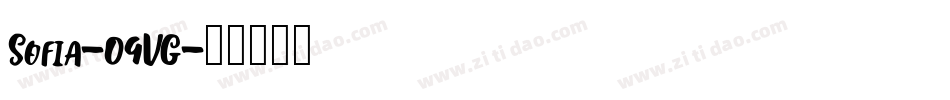 Sofia-09VG字体转换 Sofia-09VG字体转换