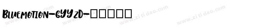 Bluemotion-6YYzD字体转换