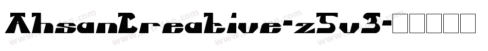 AhsanCreative-z5v3字体转换