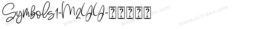 Symbols1-M2YY字体转换