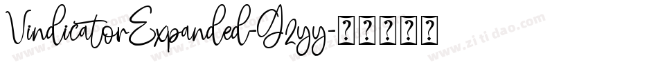 VindicatorExpanded-G2yy字体转换