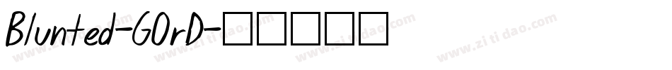 Blunted-GOrD字体转换