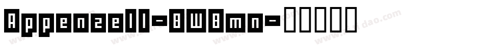 Appenzell-BWBmn字体转换
