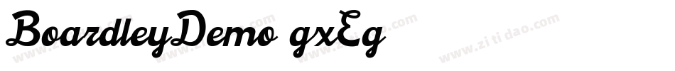 BoardleyDemo-gxEg1字体转换