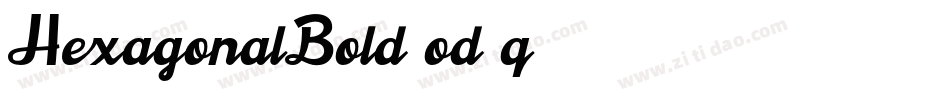 HexagonalBold-od3q字体转换