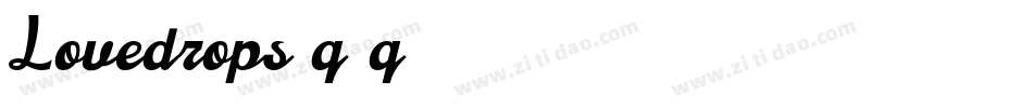 Lovedrops-q3q1字体转换 Lovedrops-q3q1字体转换