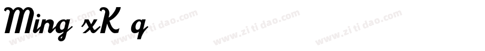 Ming-xK3q字体转换