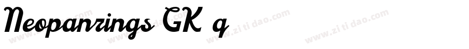 Neopanrings-GK3q字体转换