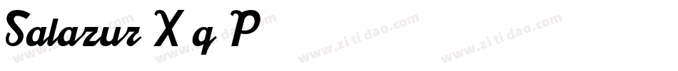 Salazur-X3q7P字体转换 Salazur-X3q7P字体转换