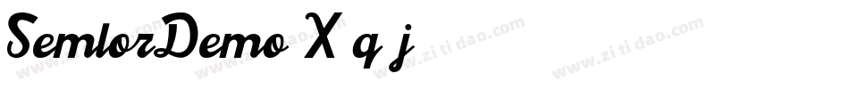 SemlorDemo-X3q6j字体转换