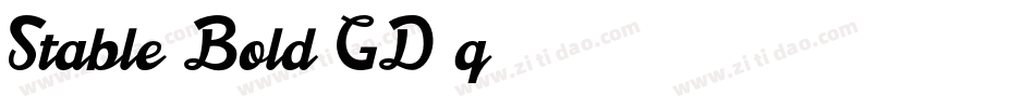 Stable5Bold-GD3q字体转换